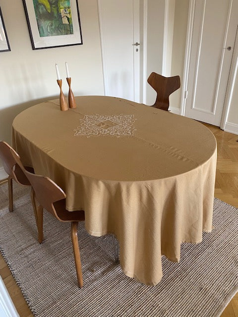 VIVI Tablecloth Embroidered Cotton/Linen