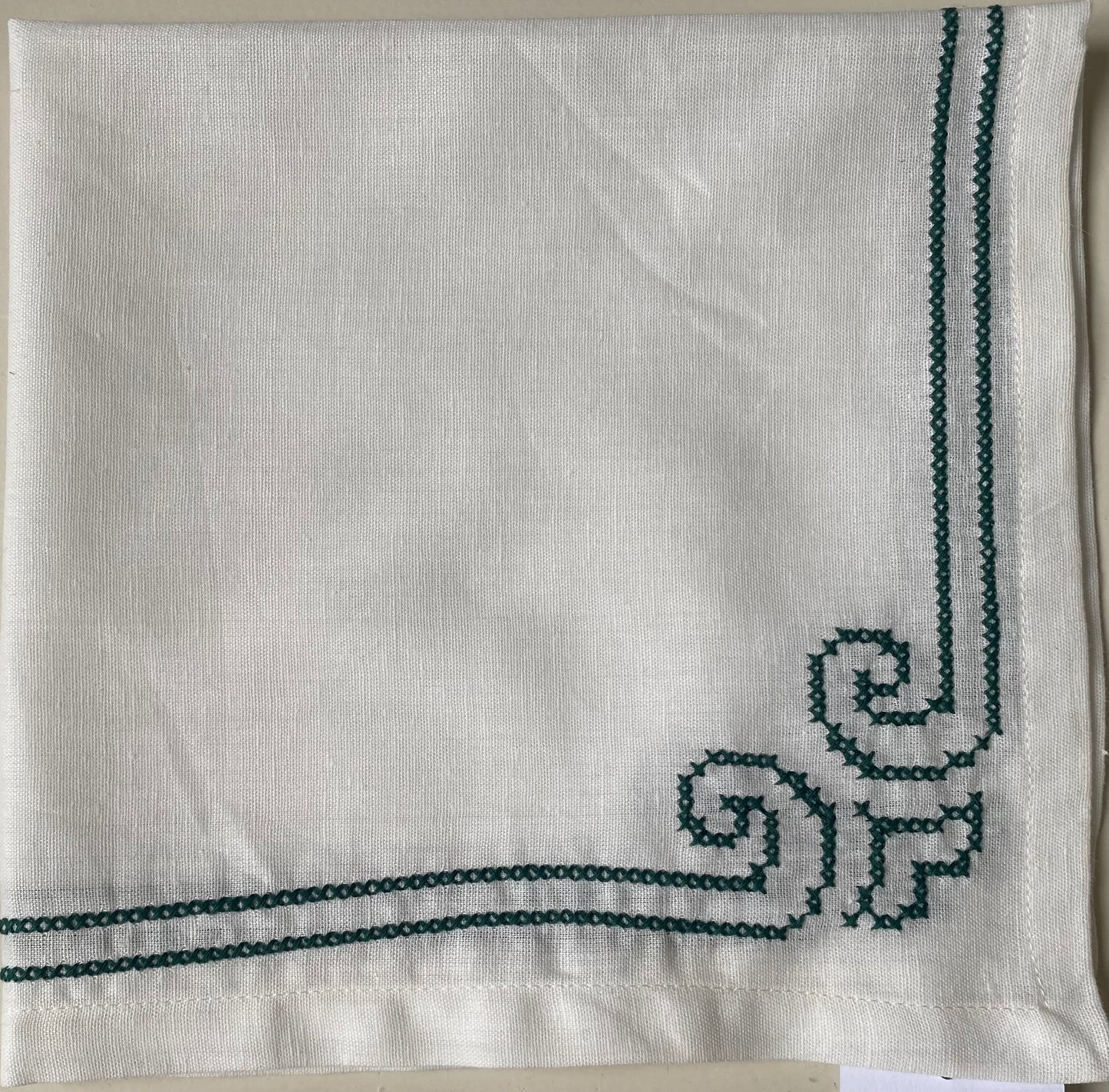 LIS Napkin Embroidered Cotton/Linen