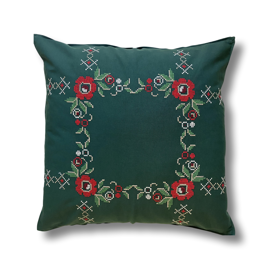 MALVINA Embroidered Cushion Cotton